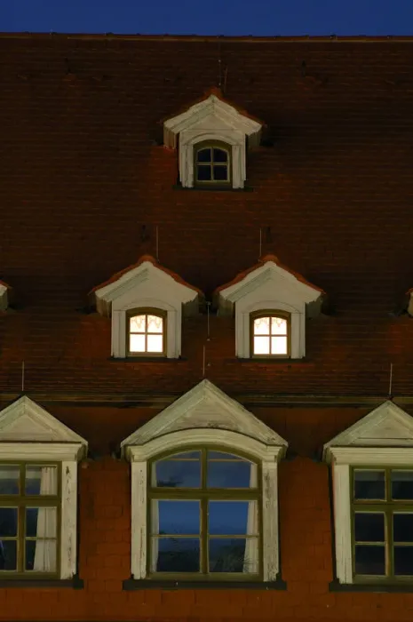 Framed Print : UNESCO World Heritage Site classic Weimar, Markt dormer of a roof Weimar Thuringia Germany