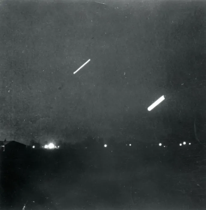 Framed Print : Unexplained Lights in Sky Framed Print : Unexplained Lights in Sky