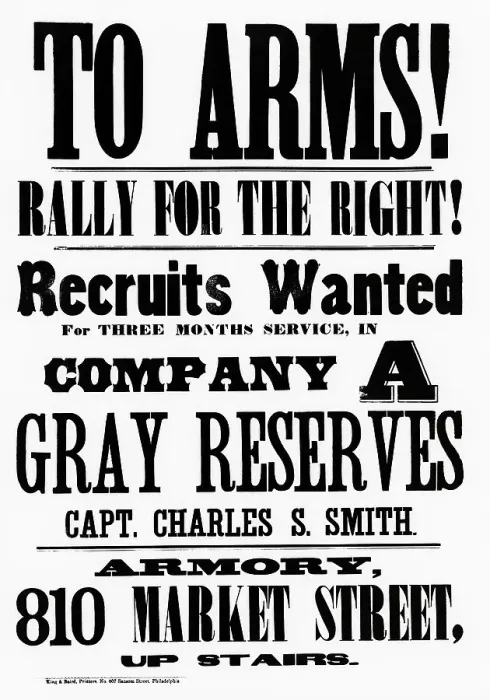Framed Print : Union Army Recuiting Poster Framed Print : Union Army Recuiting Poster