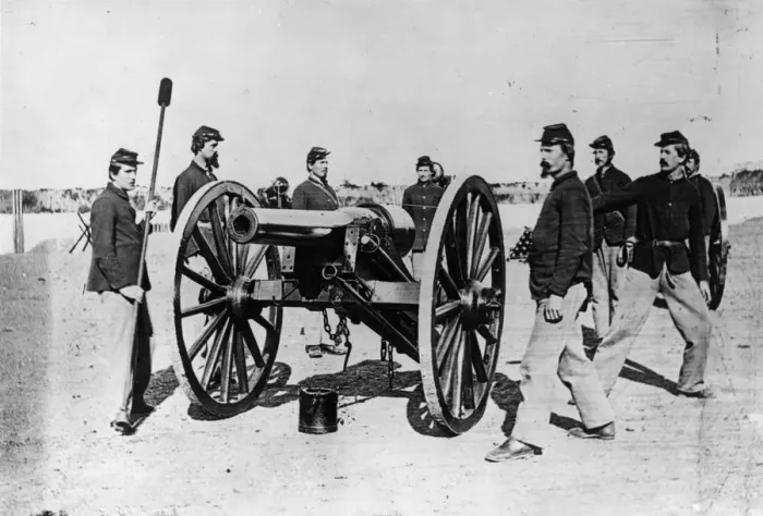 Framed Print : Union Artillery