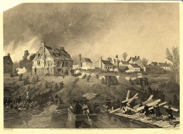 Framed Print : Union Assault on Fredericksburgh Framed Print : Union Assault on Fredericksburgh