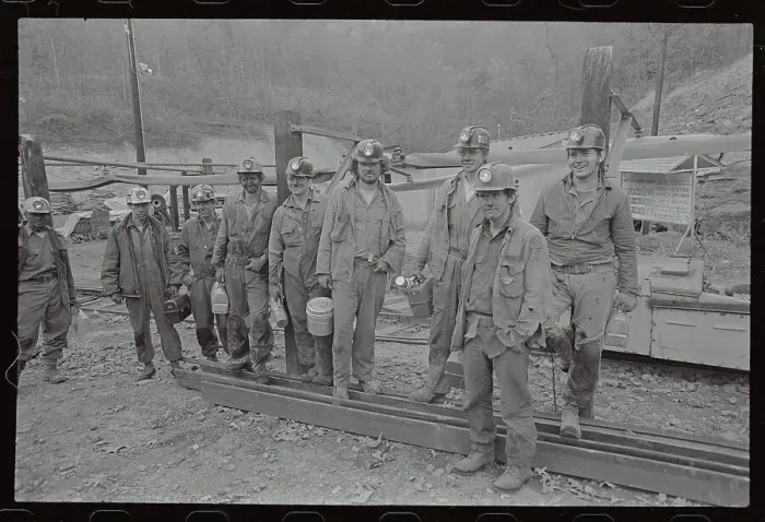 Framed Print : Union Carbide Miners Framed Print : Union Carbide Miners