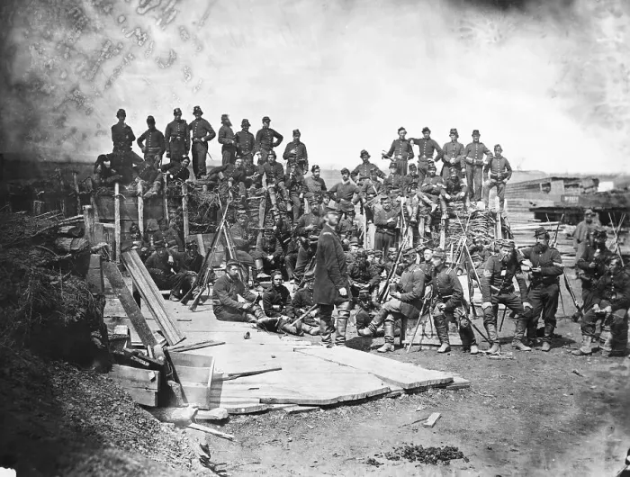 Framed Print : Union Infantry at Bull Run