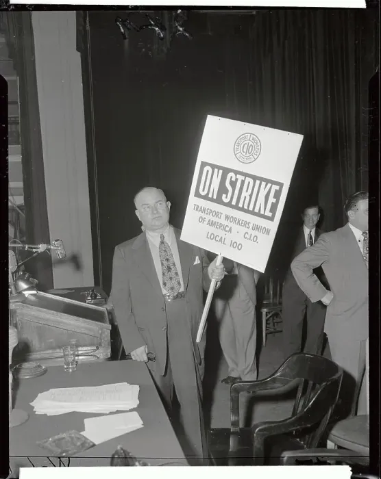 Framed Print : Union Leader Mike Quill Participating in Picket Framed Print : Union Leader Mike Quill Participating in Picket