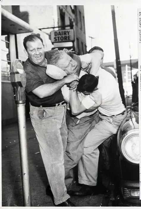 Framed Print : Union Men Fight Each Other Framed Print : Union Men Fight Each Other