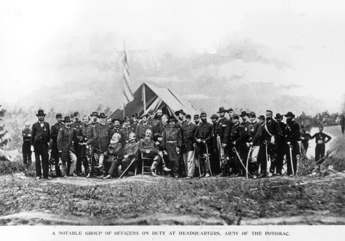 Framed Print : Union Officers Framed Print : Union Officers