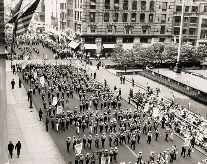 Framed Print : Union Parade On Fifth Avenue Framed Print : Union Parade On Fifth Avenue