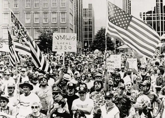 Framed Print : Union Rally In Pittsburgh Framed Print : Union Rally In Pittsburgh
