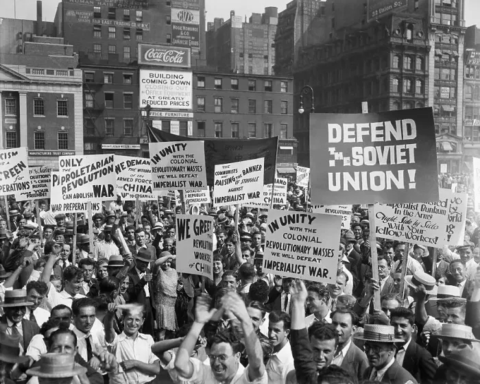 Framed Print : Union Sqaure Communist Demonstration