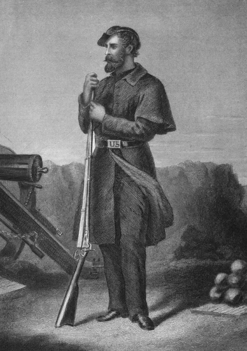 Framed Print : Union Volunteer Soldier Framed Print : Union Volunteer Soldier