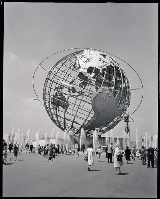 Framed Print : Unisphere. (Original Caption) 1964-New York, NY Framed Print : Unisphere. (Original Caption) 1964-New York, NY