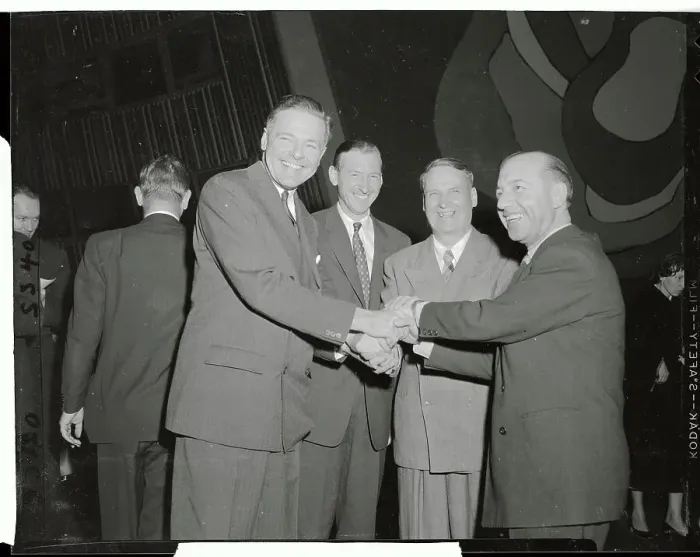 Framed Print : United Nation's Attendees Joining Hands Together