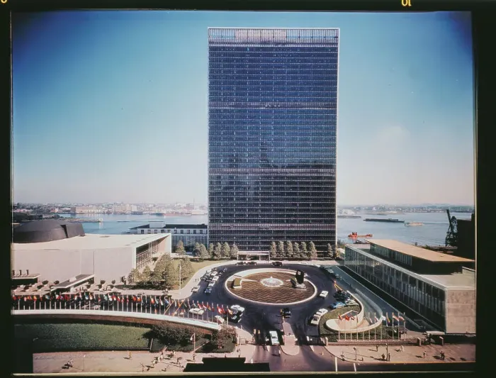 Framed Print : United Nations Complex in New York Framed Print : United Nations Complex in New York