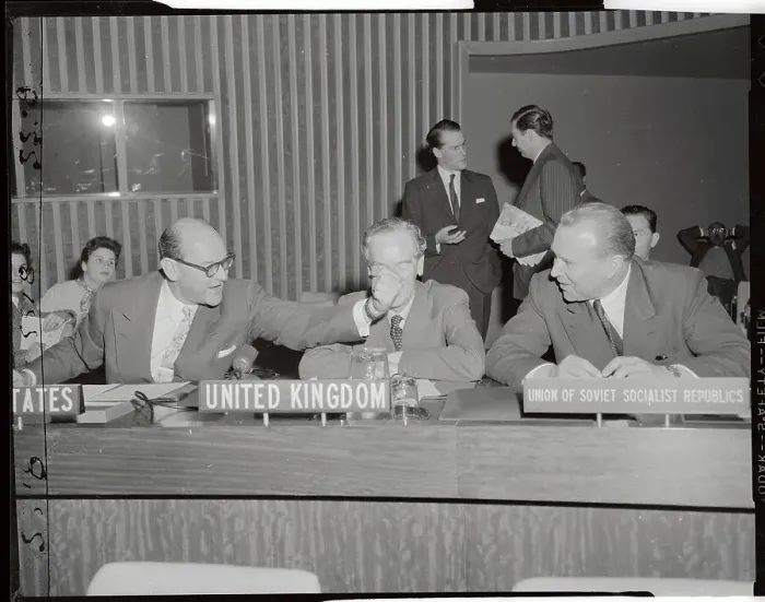 Framed Print : United Nation's Representatives Meeting at Conference Table Framed Print : United Nation's Representatives Meeting at Conference Table