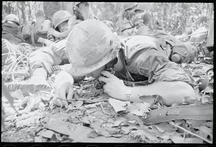 Framed Print : United States Airborne Radioman During Distress Call Framed Print : United States Airborne Radioman During Distress Call