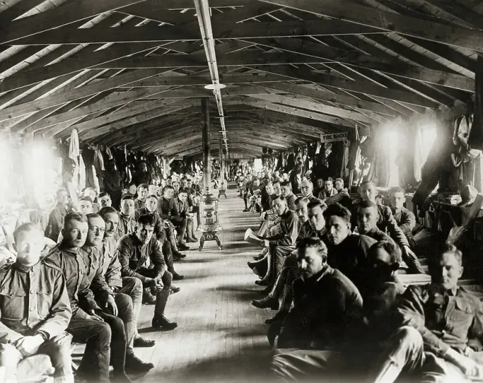 Framed Print : United States Army Sitting in Barracks Framed Print : United States Army Sitting in Barracks