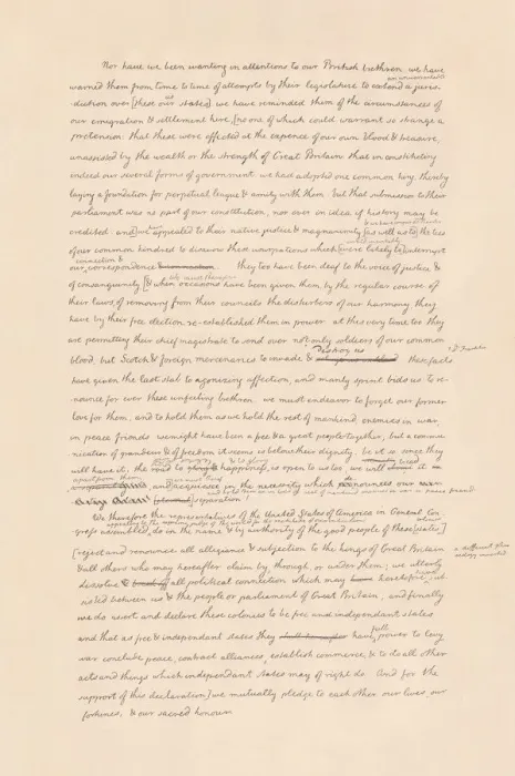 Framed Print : United States Declaration of Independence (July 1776), facsimile, published 1886 Framed Print : United States Declaration of Independence (July 1776), facsimile, published 1886