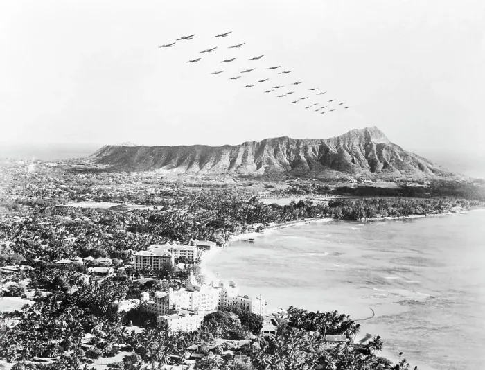 Framed Print : United States Military Aircraft Responding to Pearl Harbor Attack Framed Print : United States Military Aircraft Responding to Pearl Harbor Attack