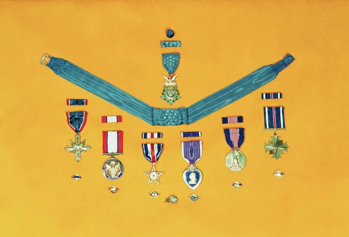 Framed Print : United States Military Medals Framed Print : United States Military Medals