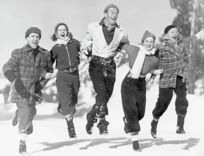Framed Print : Universal Studio Actors Frolicking in Snow Framed Print : Universal Studio Actors Frolicking in Snow