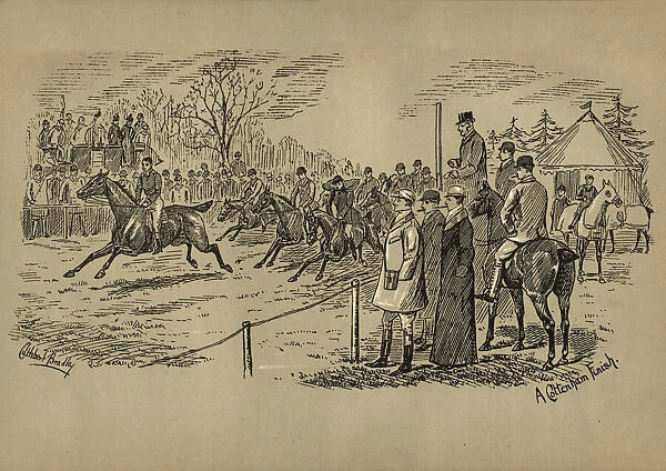 University of Cambridge Varsity Horse Race 1890s, Victorian 19th Century