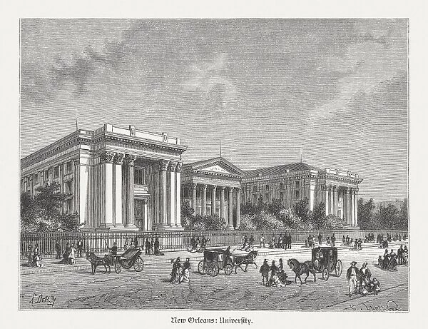 University of New Orleans in the 19th century, published 1880