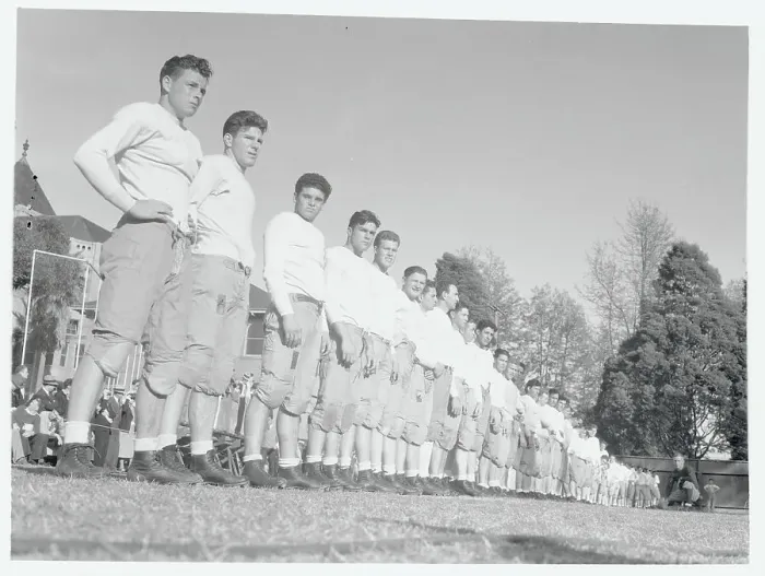 Framed Print : University of Southern California Football Tryouts in Field Formation Framed Print : University of Southern California Football Tryouts in Field Formation