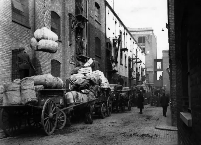 Framed Print : Unloading At Wharf Framed Print : Unloading At Wharf