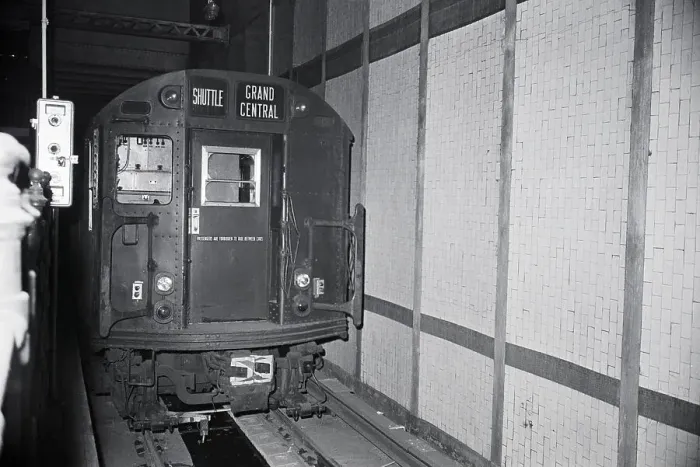 Framed Print : Unmanned Subway Train in Tunnel