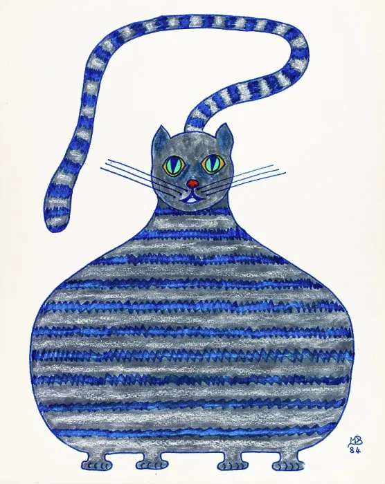 Framed Print : 'Untitled, by Mario De Biasi, from the 'Cats' Series, 1984, 20th Century, drawing' Framed Print : 'Untitled, by Mario De Biasi, from the 'Cats' Series, 1984, 20th Century, drawing'