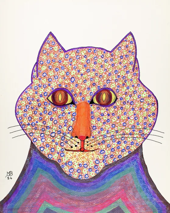 Framed Print : 'Untitled, by Mario De Biasi, from the 'Cats' Series, 1984, 20th Century, drawing' Framed Print : 'Untitled, by Mario De Biasi, from the 'Cats' Series, 1984, 20th Century, drawing'
