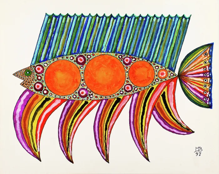 Framed Print : 'Untitled, by Mario De Biasi, from the 'Fishes' series, 1997, 20th Century, drawing' Framed Print : 'Untitled, by Mario De Biasi, from the 'Fishes' series, 1997, 20th Century, drawing'