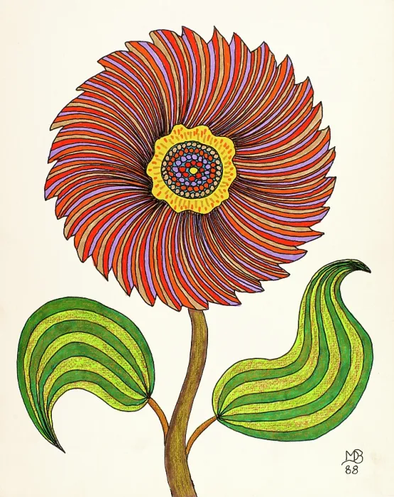 Framed Print : 'Untitled, by Mario De Biasi, from the 'Flowers' series, 1988, 20th Century, drawing' Framed Print : 'Untitled, by Mario De Biasi, from the 'Flowers' series, 1988, 20th Century, drawing'