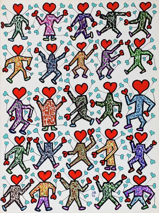 Framed Print : 'Untitled, by Mario De Biasi, from the 'Hearts' series, 1996, 20th Century, drawing' Framed Print : 'Untitled, by Mario De Biasi, from the 'Hearts' series, 1996, 20th Century, drawing'