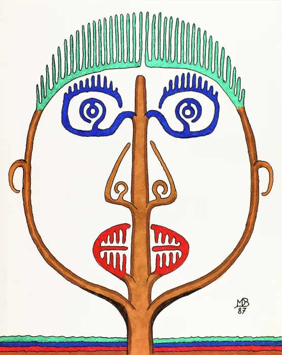 Framed Print : 'Untitled, by Mario De Biasi, from the 'Trees' series, 1987, 20th Century, drawing' Framed Print : 'Untitled, by Mario De Biasi, from the 'Trees' series, 1987, 20th Century, drawing'