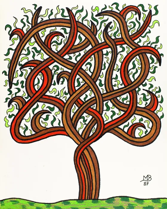 Framed Print : 'Untitled, by Mario De Biasi, from the 'Trees' Series, 1987, 20th Century, drawing' Framed Print : 'Untitled, by Mario De Biasi, from the 'Trees' Series, 1987, 20th Century, drawing'
