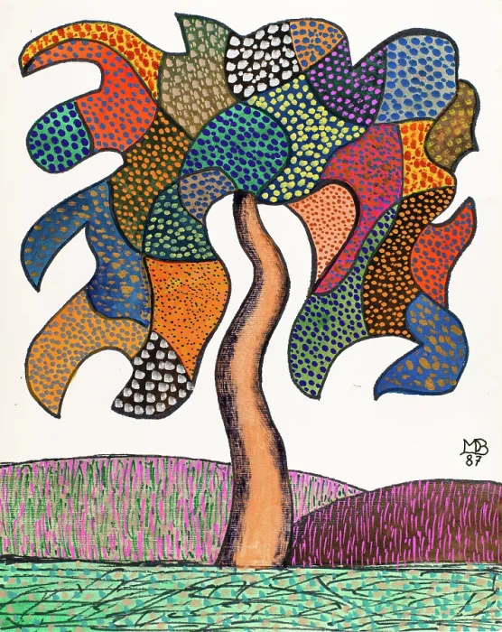 Framed Print : 'Untitled, by Mario De Biasi, from the 'Trees' Series, 1987, 20th Century, drawing' Framed Print : 'Untitled, by Mario De Biasi, from the 'Trees' Series, 1987, 20th Century, drawing'