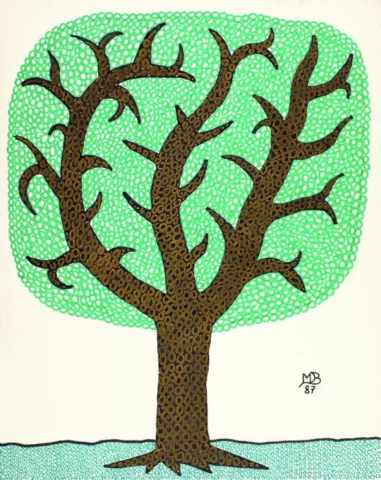 Framed Print : 'Untitled, by Mario De Biasi, from the 'Trees' Series, 1987, 20th Century, drawing' Framed Print : 'Untitled, by Mario De Biasi, from the 'Trees' Series, 1987, 20th Century, drawing'