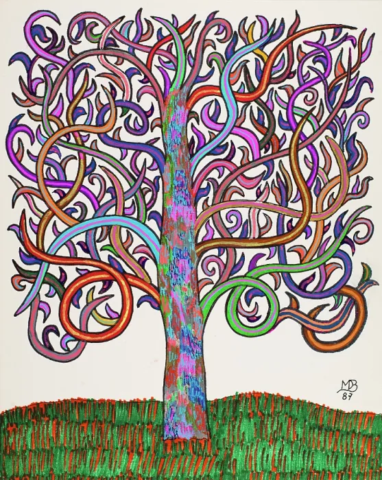 Framed Print : 'Untitled, by Mario De Biasi, from the 'Trees' Series, 1987, 20th Century, drawing' Framed Print : 'Untitled, by Mario De Biasi, from the 'Trees' Series, 1987, 20th Century, drawing'