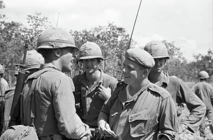 Framed Print : UPI Correspondent Joe Galloway In Vietnam Framed Print : UPI Correspondent Joe Galloway In Vietnam