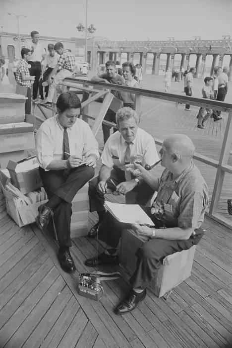 Framed Print : UPI Managers Conversing in Atlantic City Framed Print : UPI Managers Conversing in Atlantic City