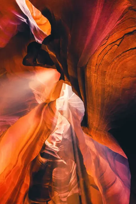 Framed Print : Upper Antelope Slot Canyon near Page, Arizona. Light beams. USA Framed Print : Upper Antelope Slot Canyon near Page, Arizona. Light beams. USA