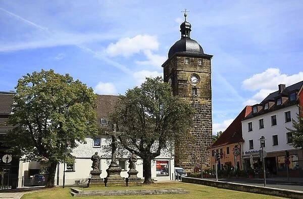 Upper Gate, Kronach Gate Tower, in Lichtenfels, Upper Franconia, Bavaria, Germany