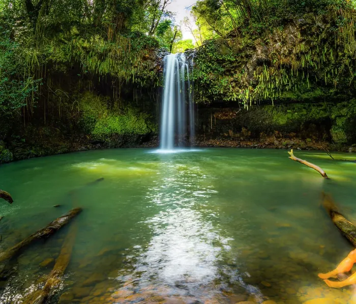 Framed Print : Upper Twin Falls in Haiku-Pauwela Maui #2 Framed Print : Upper Twin Falls in Haiku-Pauwela Maui #2
