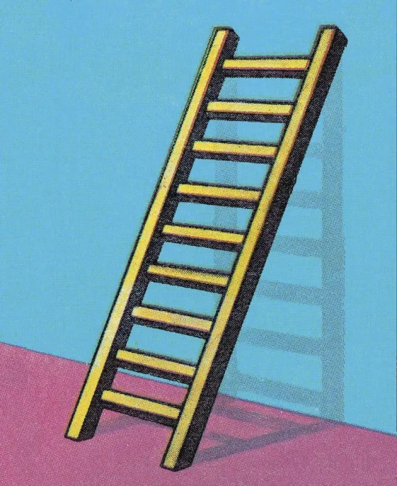 Framed Print : Upright Ladder Framed Print : Upright Ladder