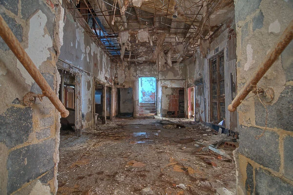 Decay. Urban exploring an abandoned building