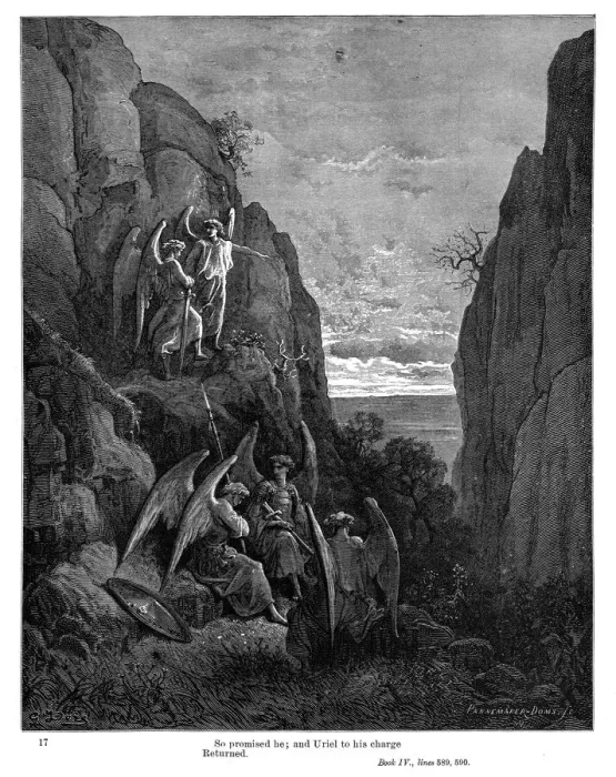 Framed Print : Uriel MIltons Paradise 1885 Framed Print : Uriel MIltons Paradise 1885