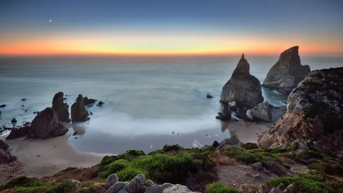 Framed Print : Ursa beach at Cabo da Roca n the wilderness of Sintra Natural Park