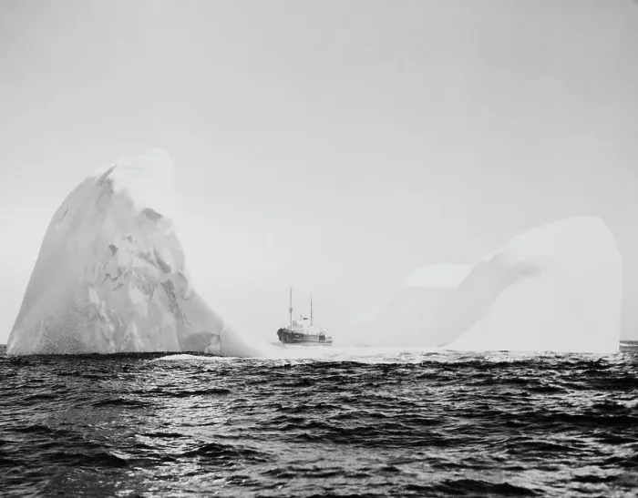 Framed Print : U.S. Coast Guard Patrolling Icebergs Framed Print : U.S. Coast Guard Patrolling Icebergs