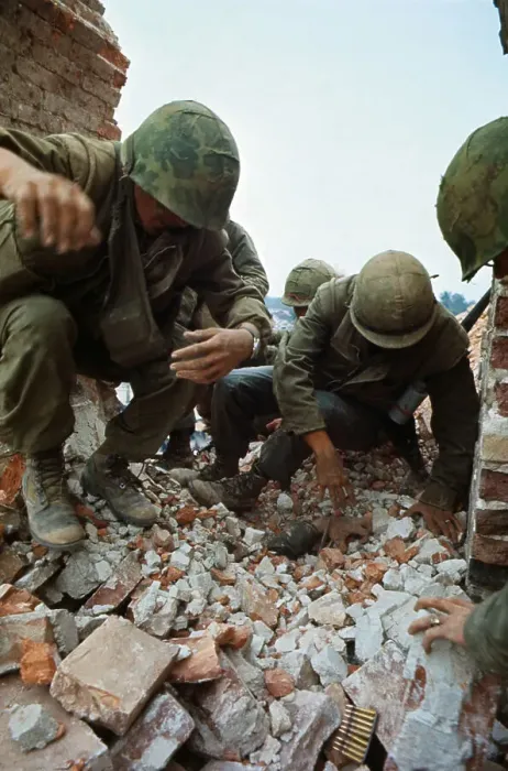 Framed Print : U.S. Marines Digging Through Rubble to Reach Trapped Soldier Framed Print : U.S. Marines Digging Through Rubble to Reach Trapped Soldier